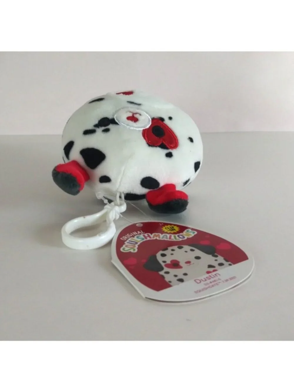 NWT Squishmallows Valentine's Dustin The Dalmatian 4
